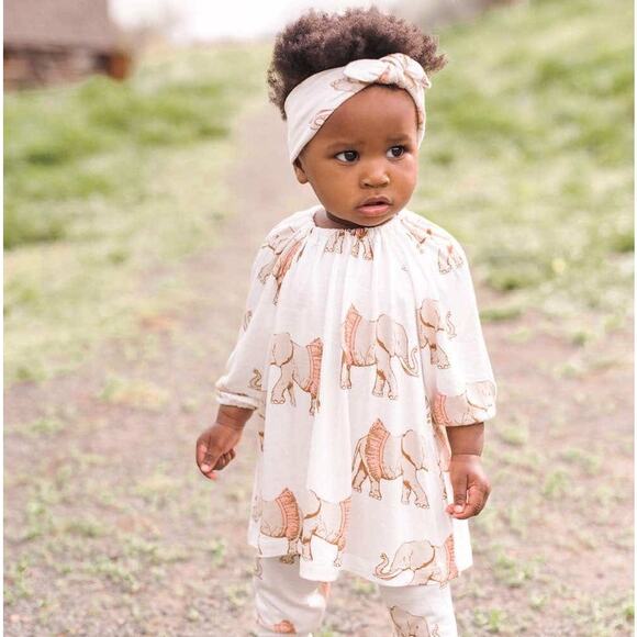 Milkbarn Elephant Tunic 6-12 months Bamboo - Picture 1 of 6